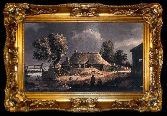 framed  BLOOT, Pieter de Landscape with Farm, ta009-2